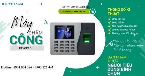 Máy Chấm Công  RJ3000 Pro ( mất điện vẫn chấm được )
