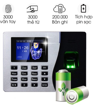 Máy Chấm Công Vân Tay P330 ( Pin lưu từ 6-8 Tiếng)